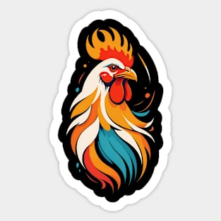 Fiery Chicken Sticker